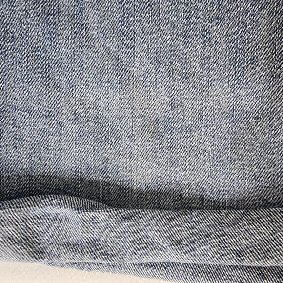 Old Navy Womens Jean Shorts 14 High Rise Super Slim Pocket Blue Denim Button Up - Picture 7 of 7